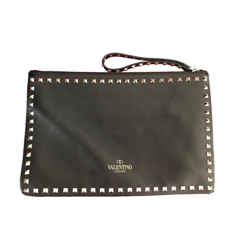 valentino rockstud clutch bag